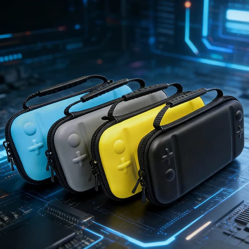 Compact Yellow Travel Protective Case for Switch Lite — Protective Travel Console Case