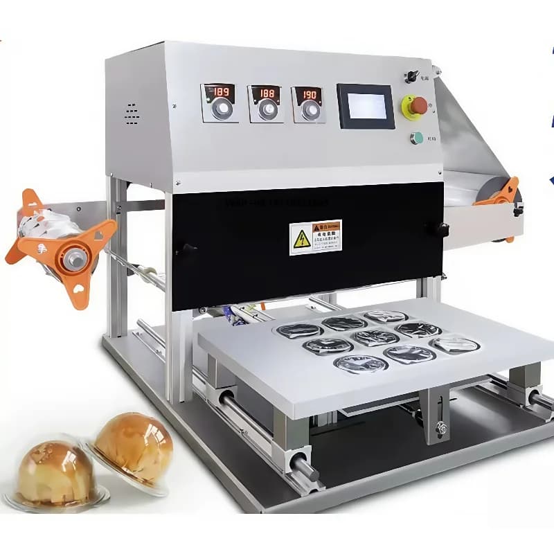 Selladora eléctrica semiautomática para 9 bandejas de comida