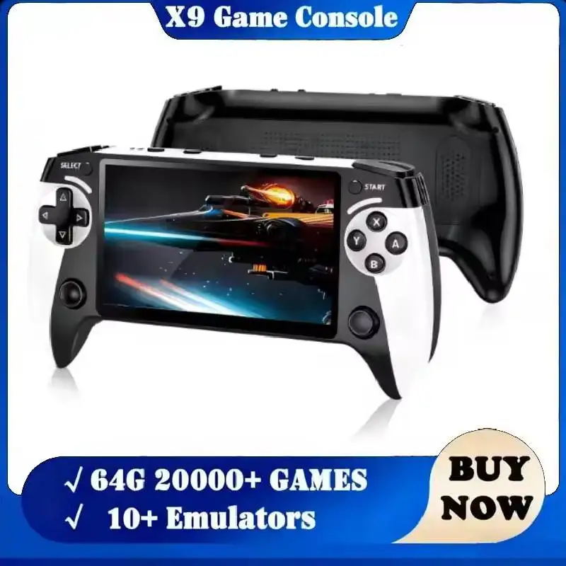 X9 Retro Handheld Spielkonsole: 5,5" IPS & Type-C — Retro Handheld Spielkonsole | X9
