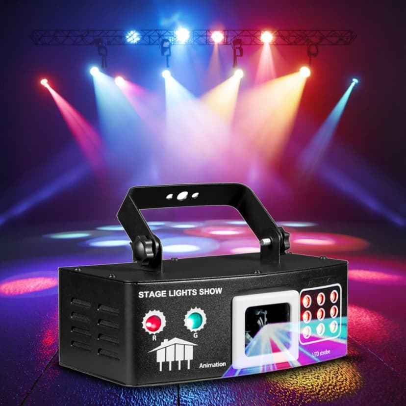 RGB LED Light with 12 Lenses for DJ, Remote & DMX Control — RGB LED Light Bar