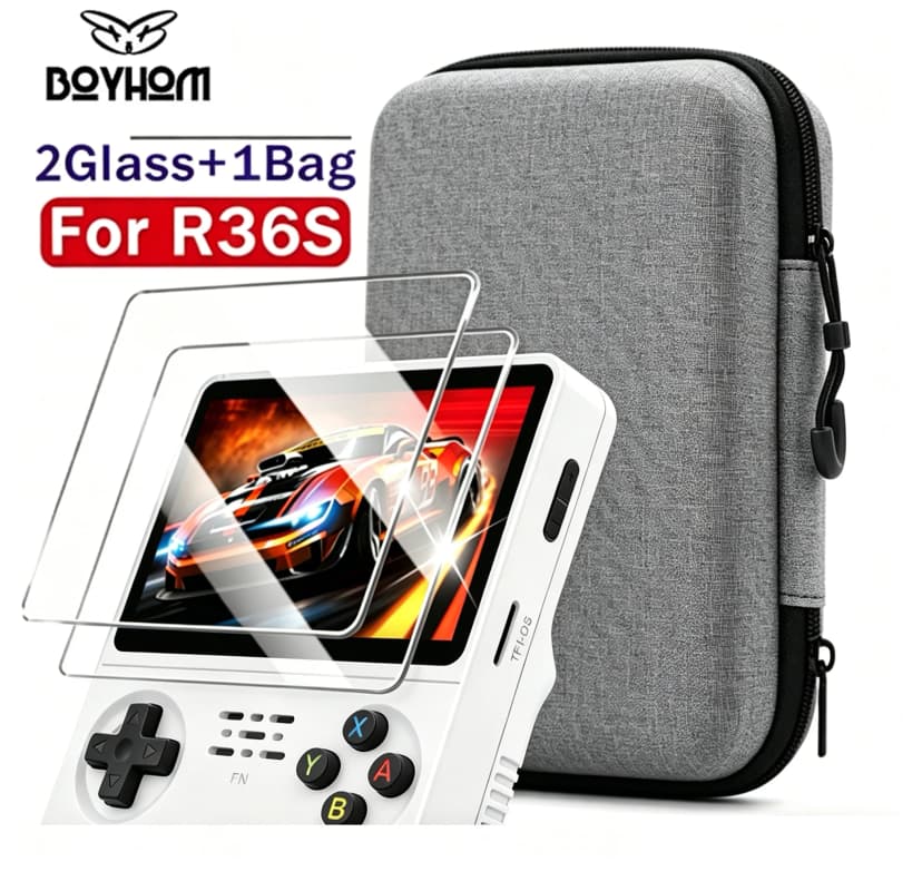 Protector Cristal Templado BOYHOM R36S 9H HD — Consola Portátil Retro | BOYHOM