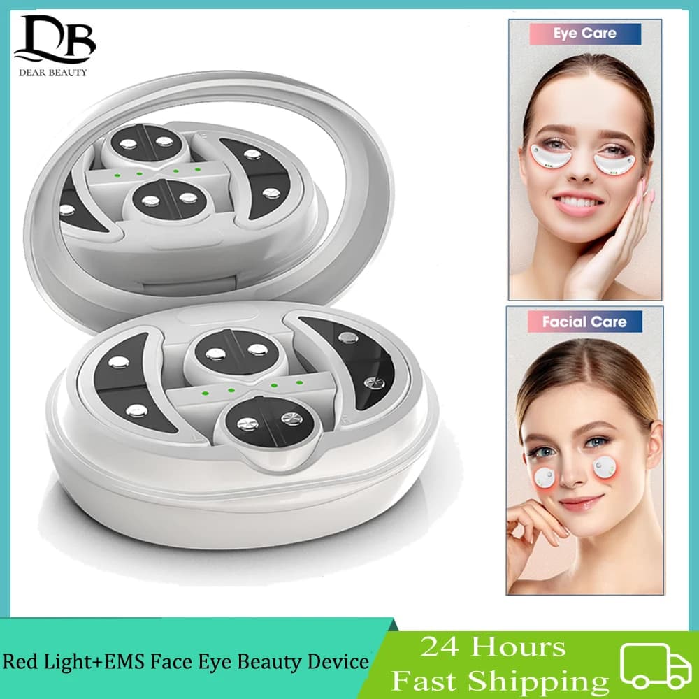 LED Face Massager Microcurrent 2 en 1 para Ojos y Rostro