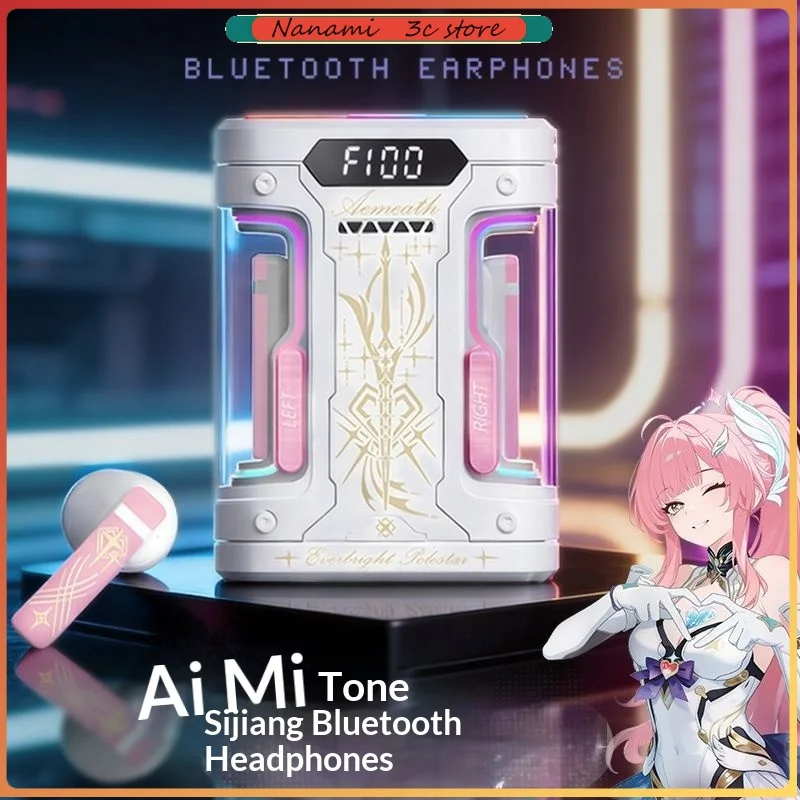 Anime Elysia TWS Bluetooth 6.0 Gaming Earphones Honkai Fans