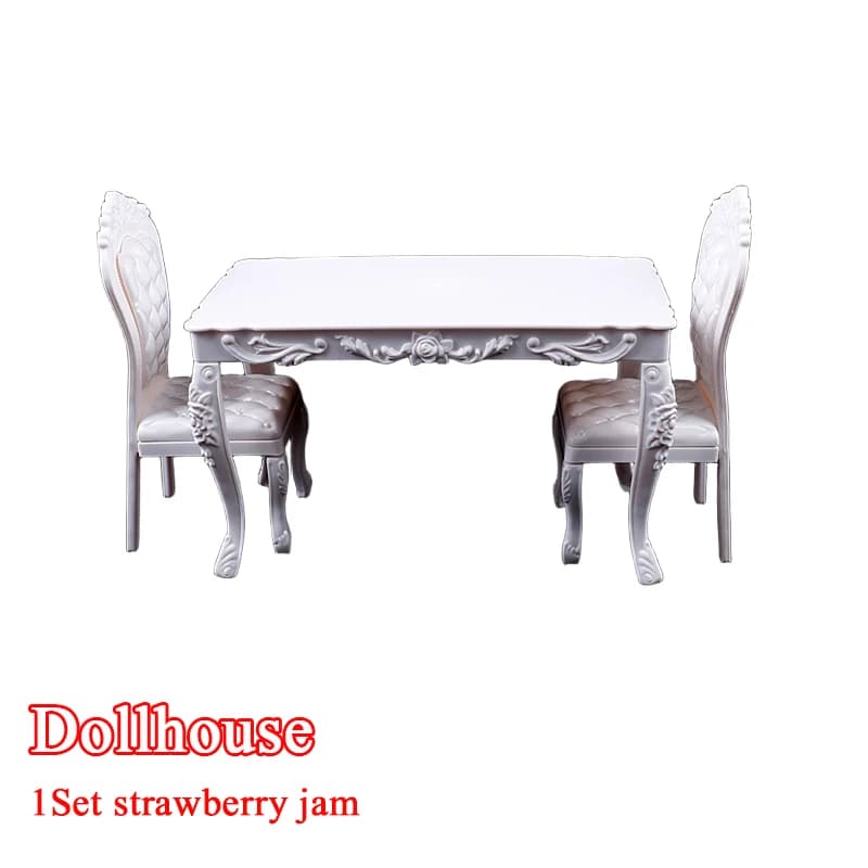 1:6 Scale Kitchen Furniture for Dollhouse with Desk — Desktop Setup